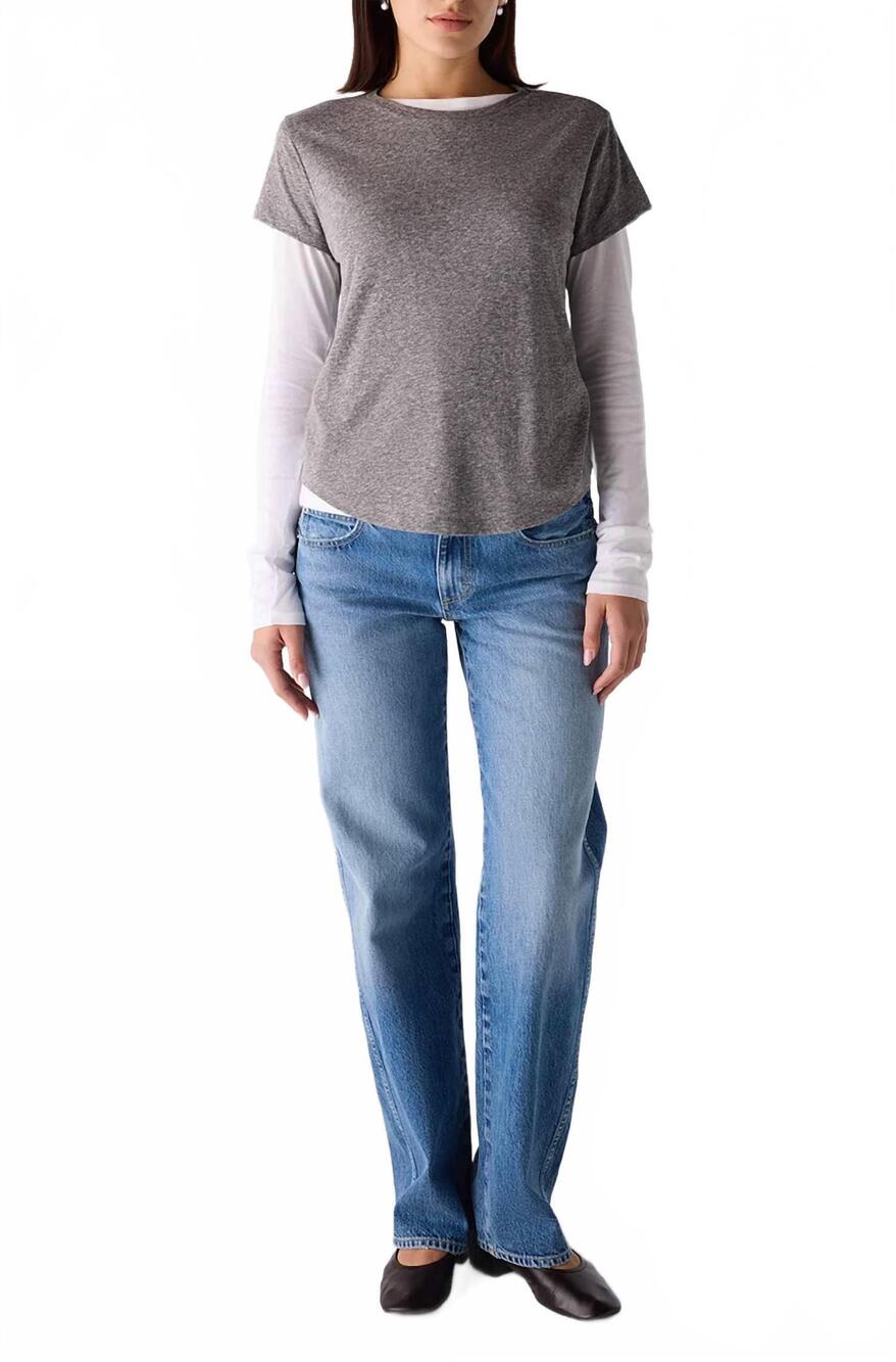NEW AMO odette low rise jean in smudge